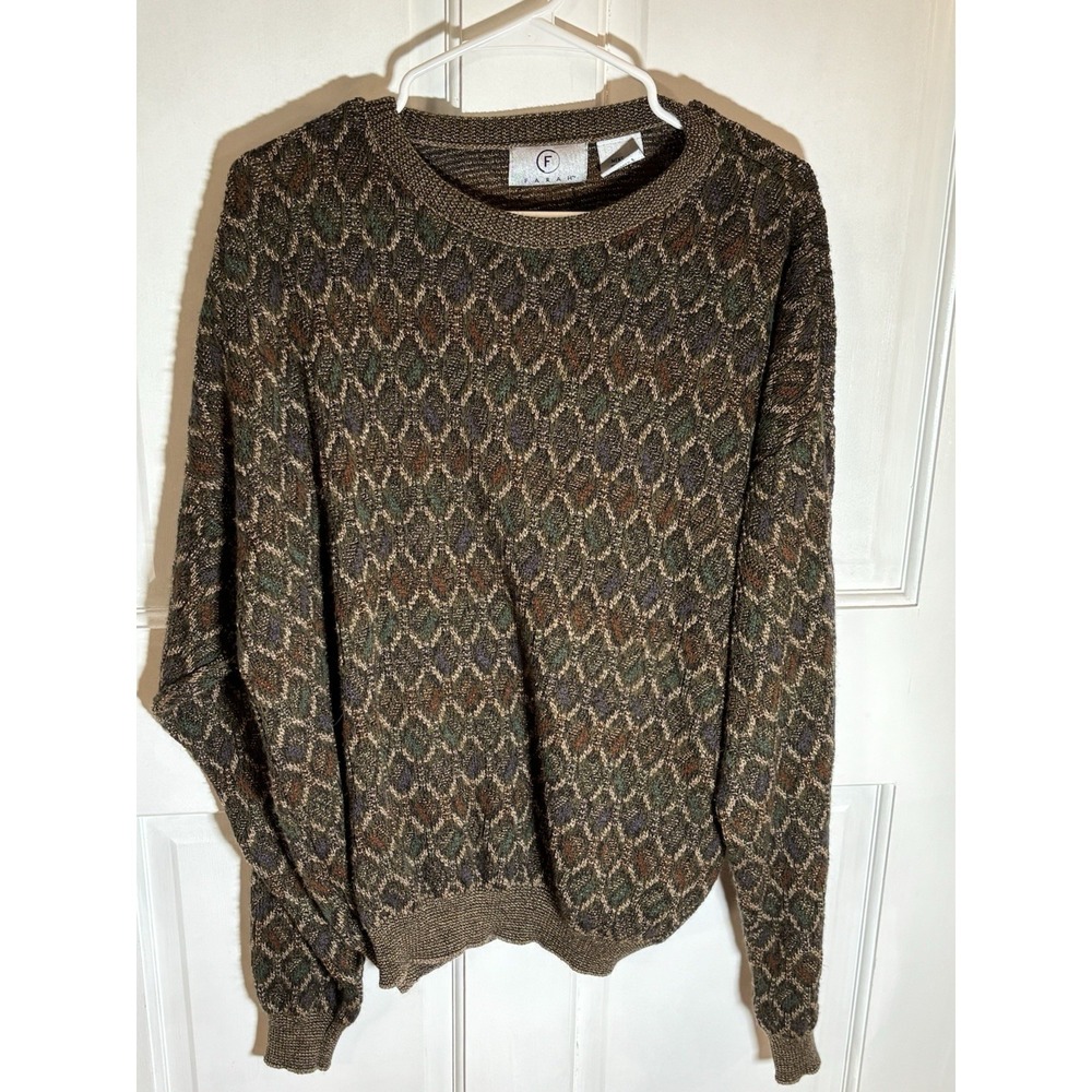 Vintage 90s Farah Acrylic Sweater Men's Large EUC